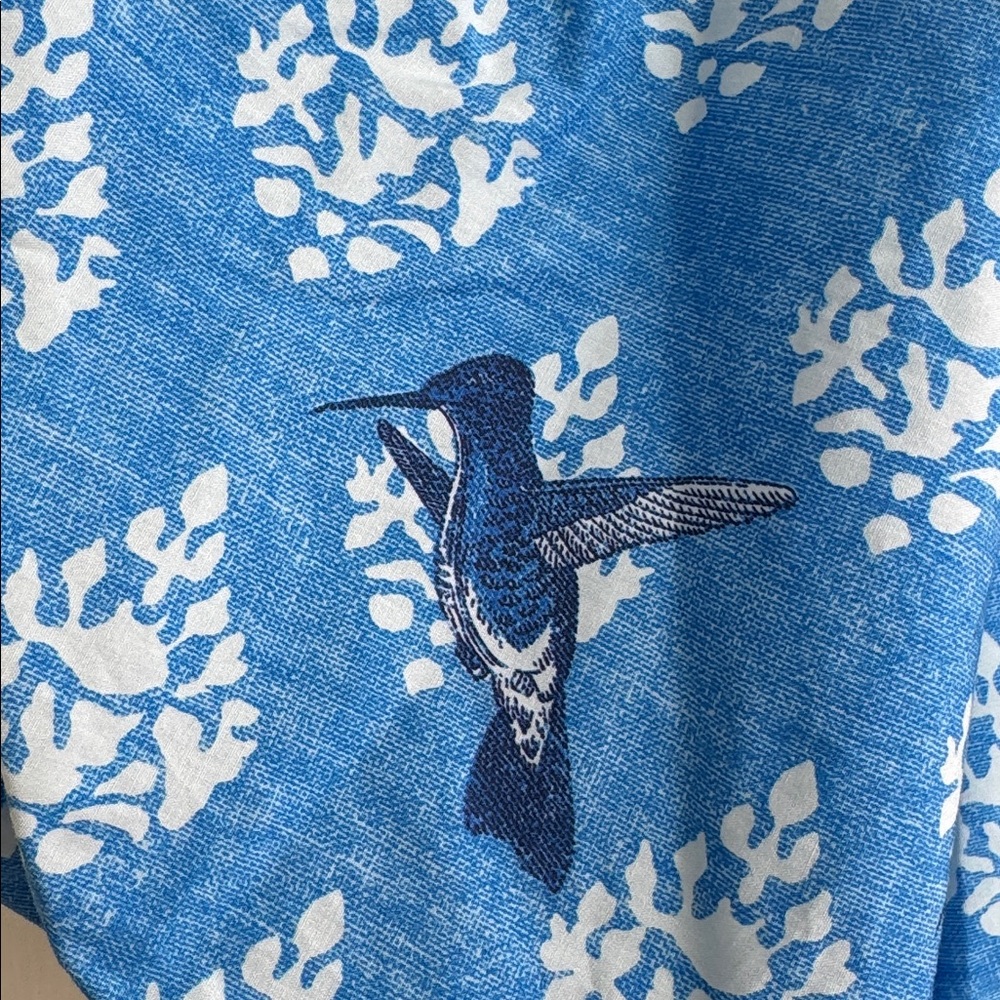 Blue Patterned Mini Dress - Picture 10 of 13